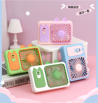 Cartoon Camera Cat Rechargeable Fan
