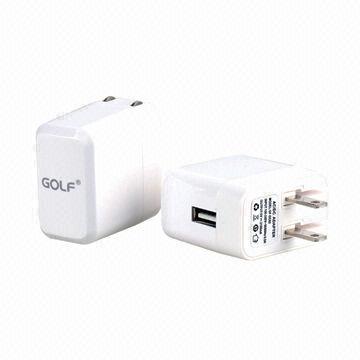 Mobile phone adapter with dual USB and glaring light