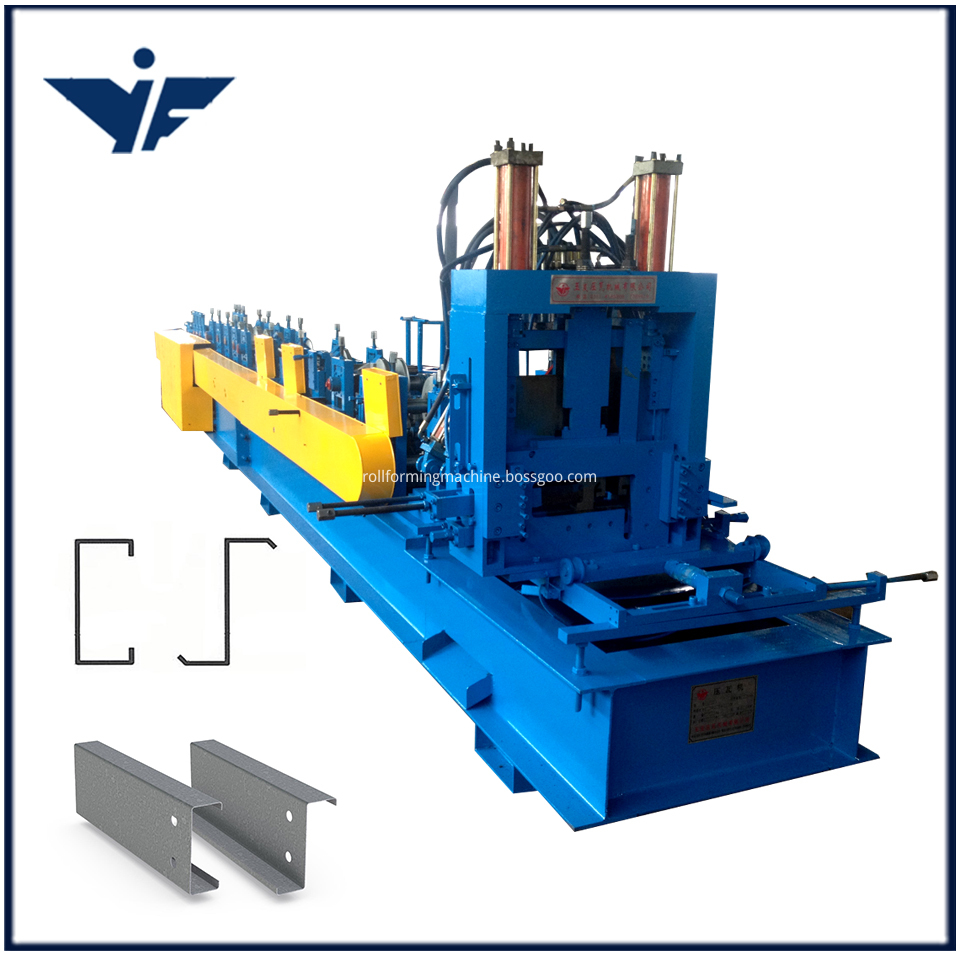 Automatic C Z purlin roll forming machine