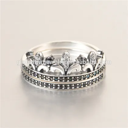 Latest Silver Ring Design Silver Crown Ring Silver Engagement Ring