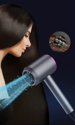 Adjustable Speed RevAir Hair Dryer and Other Portable Hair Styling Tools - 1 Nozzle Included