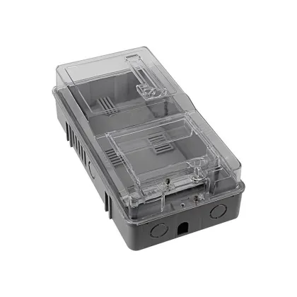 Transparent Electrical Energy Meter Box