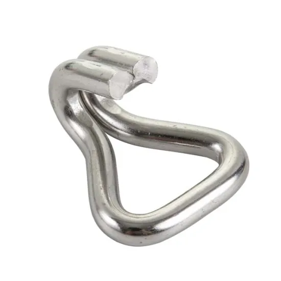 304 Stainless Steel Double J Hooks for Ratchet Straps: Tie Down Hardware Accessories in 25mm, 38mm, and 50mm Sizes