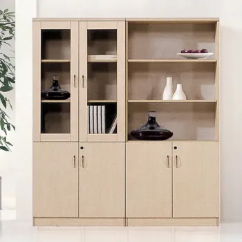 Modern Wood File Cabinets with 2, 4, or 6 Doors for Office Storage