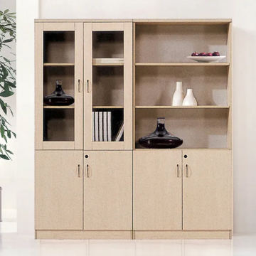 Modern Wood File Cabinets with 2, 4, or 6 Doors for Office Storage