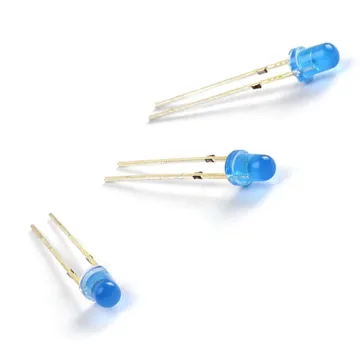 3mm 5mm Round Multi-Color Flashing LED Diodes with Flat Top and Through Hole