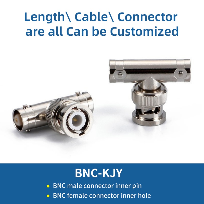 BNC One Male Two Female Three-way Adapter 3