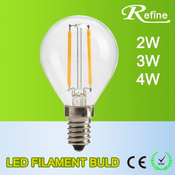 dimmable led filament bulb 2w 3w 4w high brightness Glass bulb