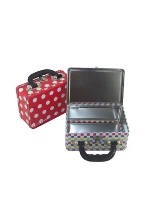 tinplate lunch box, metal lunch box, lunch box with handle