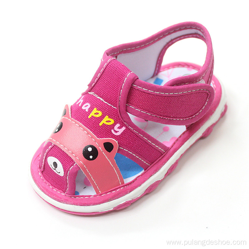 baby girls cut sandals with sound