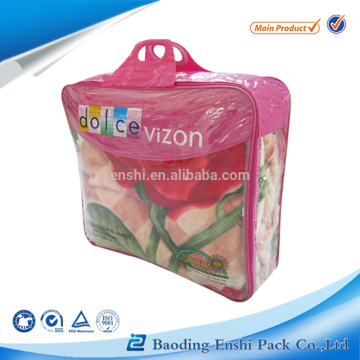 dustproof plastic blanket bag for duvet packing
