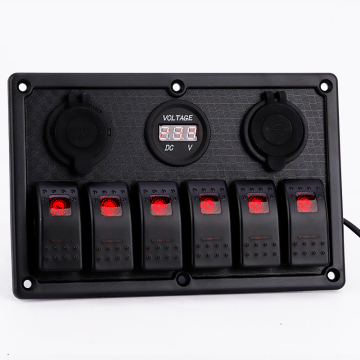 WELFNOBL 12-24V Waterproof Multi-Function Panel