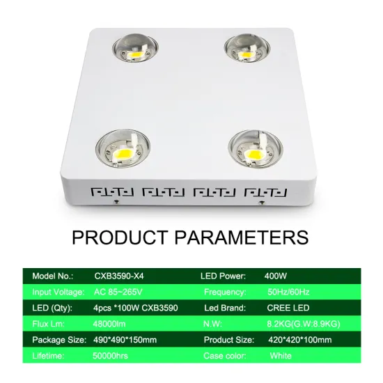 Update high power meanwell driver 400 w cxb3590 cob 400 watt led grow light