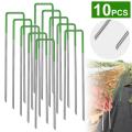 u shaped pins artificial ground nail garden stakes