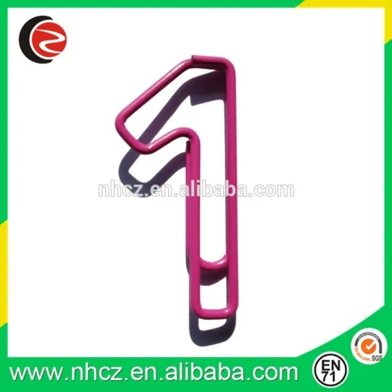 promotional gift custom number shaped different kinds paper clips
