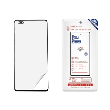KULI Repair Parts for Huawei Honor P40: Edge Curve Cover, Outer Glass, OCA Touch Screen Display