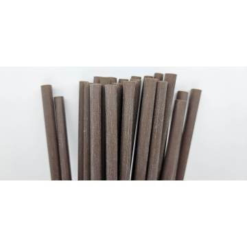 Biodegradable coffee grounds straw