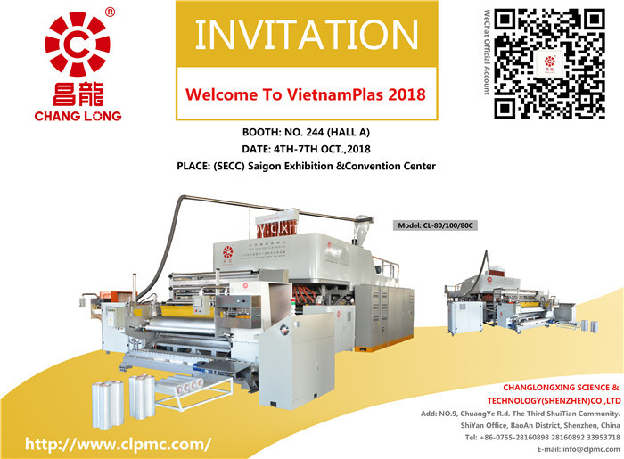 Changlong stretch film equipment-VietnamPlas 2018