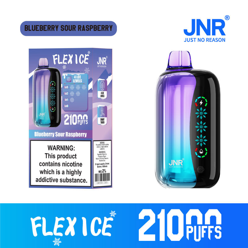 Jnr Flex Ice 21K พัฟแบบใช้แล้วทิ้ง vape