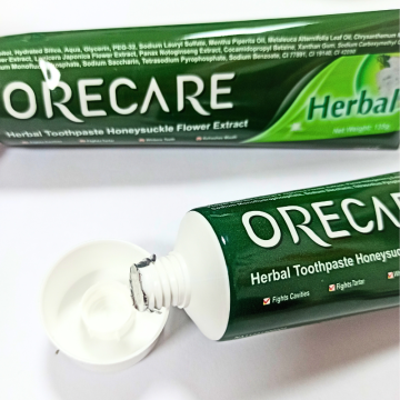 Dentifrice OEM de dentifrice à base de thé vert