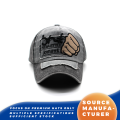 Topi Baseball yang Dicuci Blok Warna dengan Pinggiran Patch Tinju