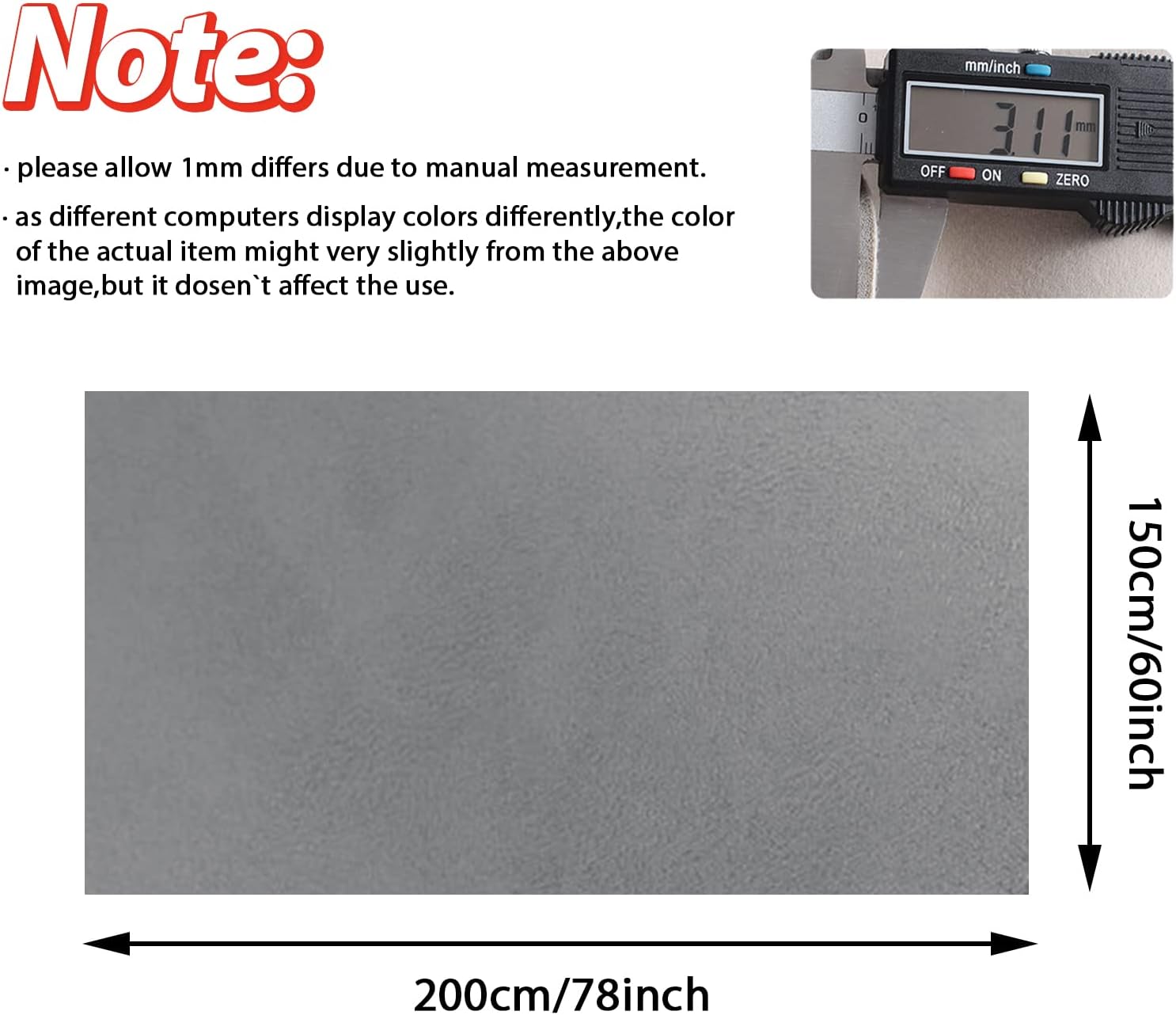 Car Suede Headliner Fabric with Foam Backing
