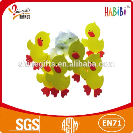 lovely duck bath eva sticker for kids