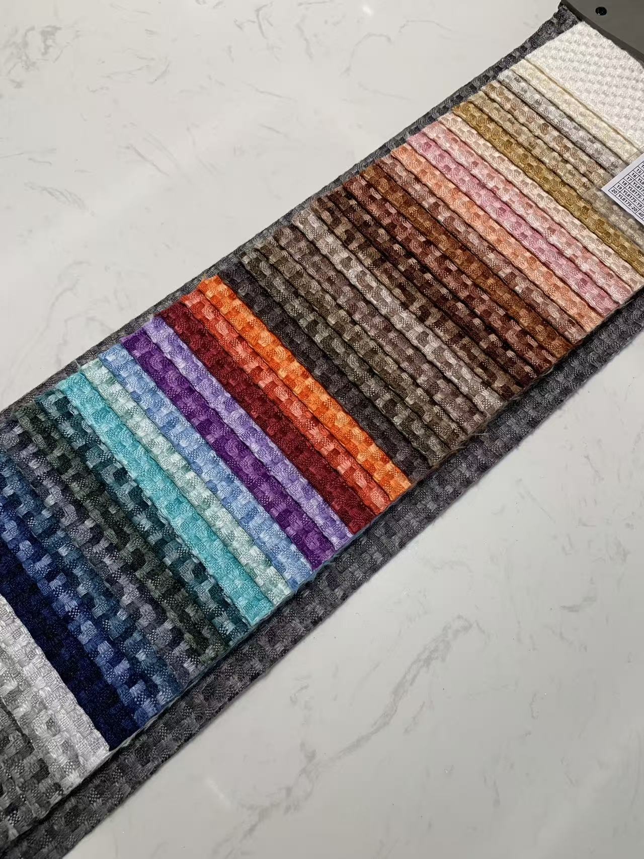 Checkered Linen Fabric for Sofa