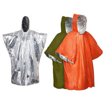 Sustainable Outdoor Camping Emergency Mylar Waterproof Poncho