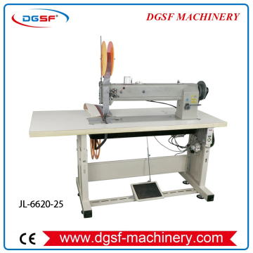 635mm Long Arm Flat Bed Double Needle Car Seat Lockstitch Sewing Machine for Leather Sofa JL-6620-25