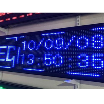 Single Blue Color P10mm Monochrome LED Display Module for Outdoor Text Moving Displays