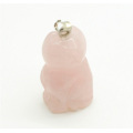 Angel Shape Rose Quartz pendant