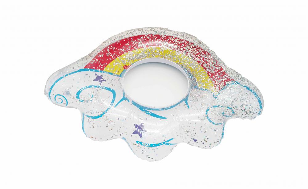 PVC summer water play Cloud Rainbow swim ring