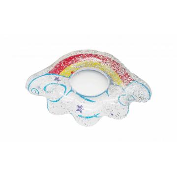 PVC summer water play Cloud Rainbow swim ring