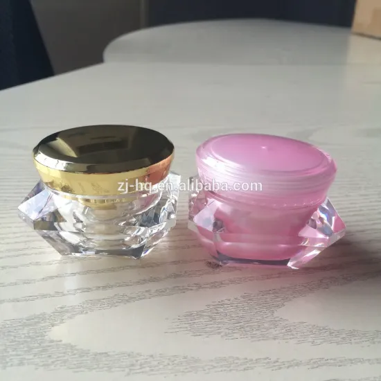 diamond acrylic cosmetic jar cosmetic packaging jar