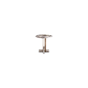 Black Circle Outdoor Espresso Small Cocktail Table