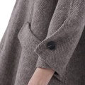 Fashionable camel cashmere coat