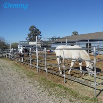 Hot dip galvanized metal horse fence