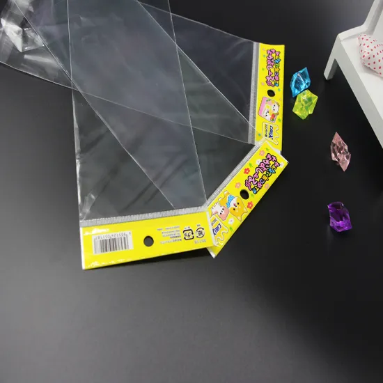 Double layer cellophane opp plastic bag