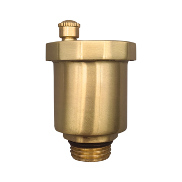 Polished Brass Automatic Air Vent Valve for Pipe Systems