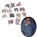 Cute Cat Patches Parche de bordado 3D de alta calidad