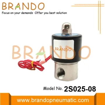 1/4 Inch 2S025-08 Stainless Steel Solenoid Valve 24VDC