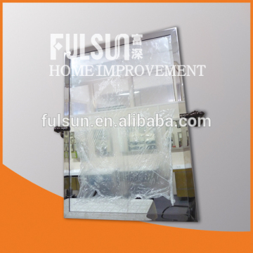 Modern design hotsale frameless decorative silver coated glass bathroom decor mirror