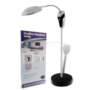 Cordless Floor Lamp, Operated by 6 x AA Batteries