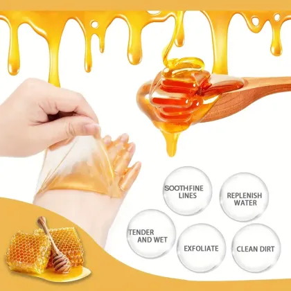 Hand Mask with Milk, Honey, Exfoliating Hand Cream, 60g: Moisturizing, Nourishing, and Paraffin-Free Formula