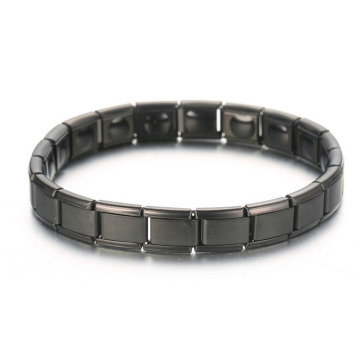 Unisex Bracelets Germanium Stone Titanium Health Relief Expandable Magnetic Bracelet for Mens Womens