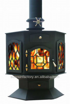 steel plate multi fuel modern stove(DL011)