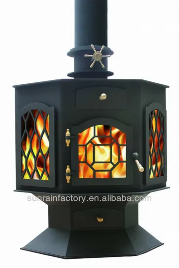 steel plate multi fuel modern stove(DL011)