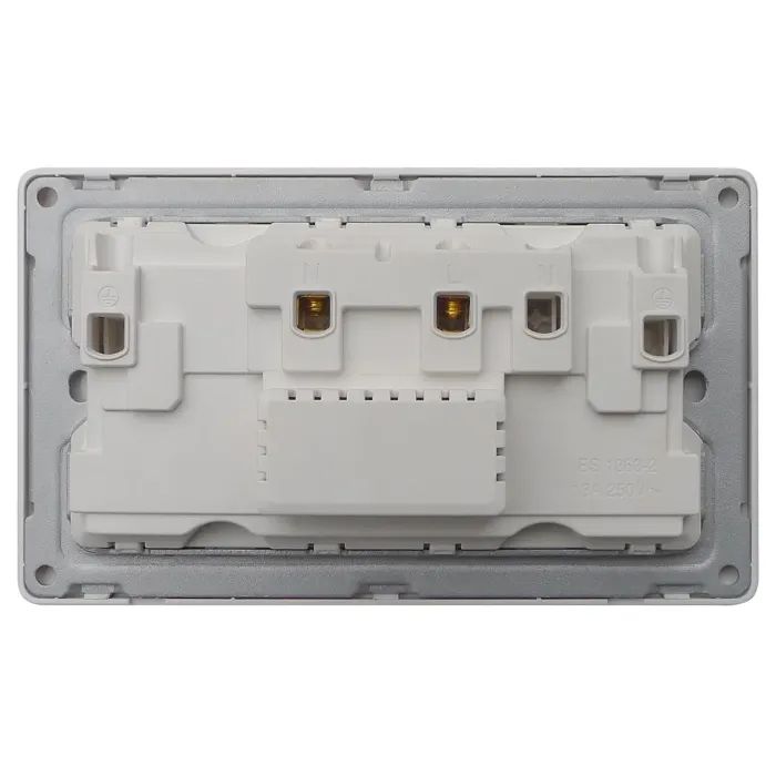 Soket Sakelar 2-Gang DP 2-Gang yang Diindikasikan Neon 13A