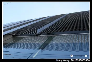 aluminum expanded metal sunscreening